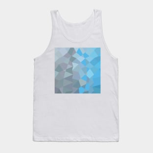 Clair de Lune Grey Abstract Low Polygon Background Tank Top